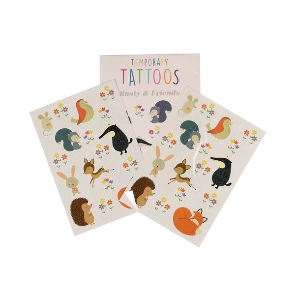 Set od 2 lista s privremenim tetovažama Rex London Rusty And Friends-image-2