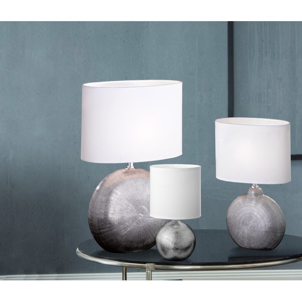 Bijela stolna lampa Fischer & Honsel Foro, visina 36 cm-image-4
