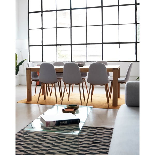 Blagovaonski stol od hrastovine na razvlačenje Kave Home Vivy, 180 x 90 cm-image-4