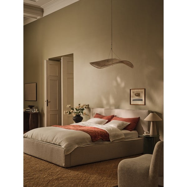 Krem podstavljeno uzglavlje 209x100 cm Olivia – Micadoni -image-3