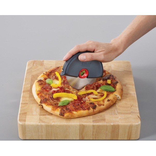Silikonski/od nehrđajućeg čelika alat za rezanje za pizzu Disc – Joseph Joseph-image-1