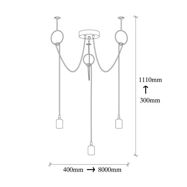 Crna viseća svjetiljka Opviq lights Sirin-image-3