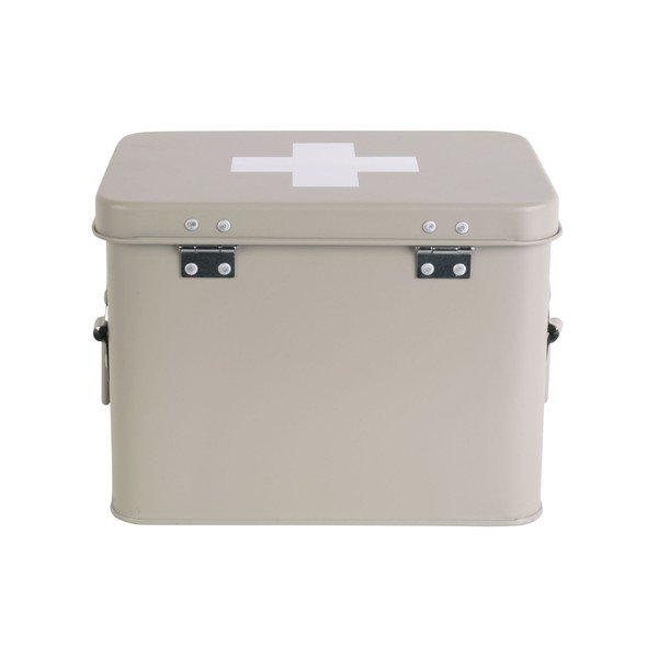 Bež metalna kutija prve pomoći PT LIVING Medicine, širina 21,5 cm-image-4
