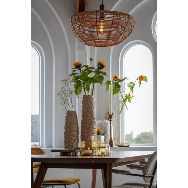 Stropna svjetiljka u prirodnoj boji sa sjenilom od ratana ø 50 cm Milan - Light & Living-image-2