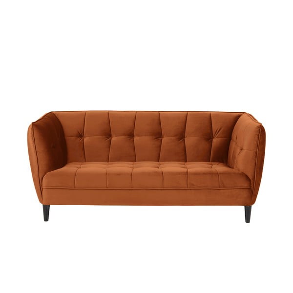 Acton Jonna narančasti baršunasti kauč, 182 cm