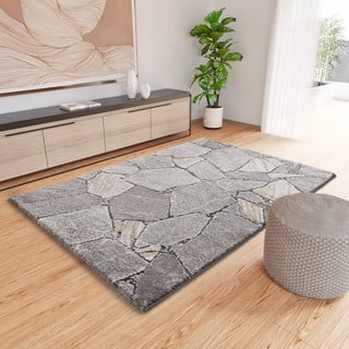 Sivi tepih 160x230 cm Kivet – Universal