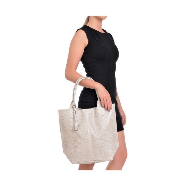 Bež kožna torba Renata Corsi Lola-image-4