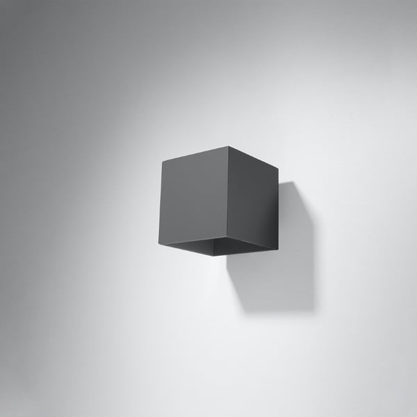 Tamno siva zidna lampa Geo – Sollux-image-2