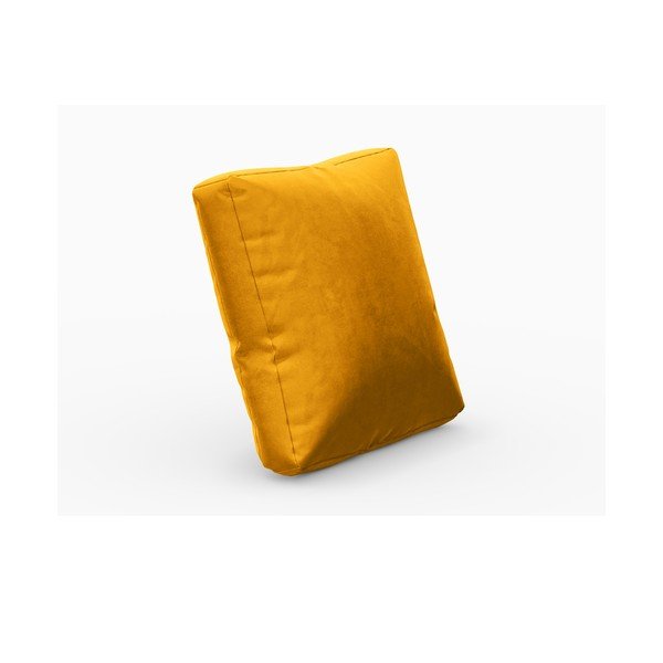 Žuti baršunasti jastuk za modularnu sofu Rome Velvet - Cosmopolitan Design-image-1