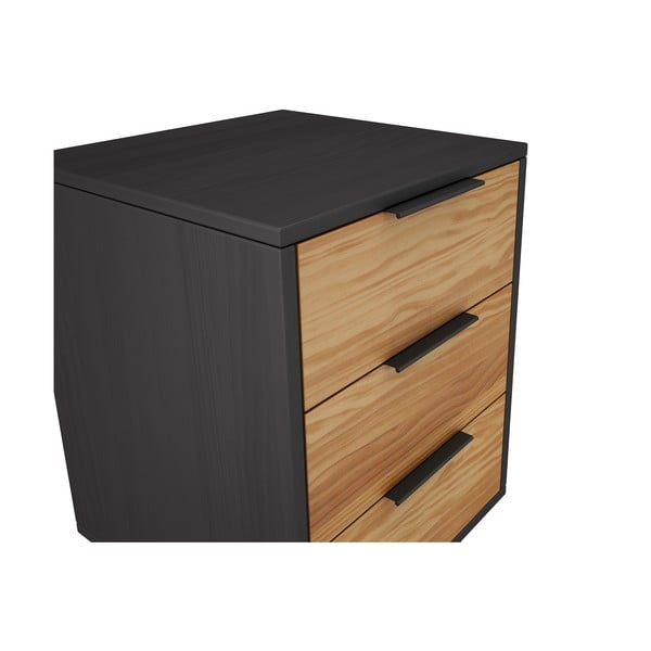 Noćni ormarić od masivnog bora u prirodnoj boji Lavis – Marckeric-image-4