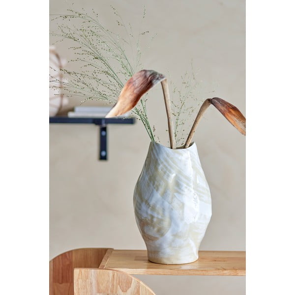 Bež vaza od kamenine (visina 31 cm) Obsa – Bloomingville-image-1