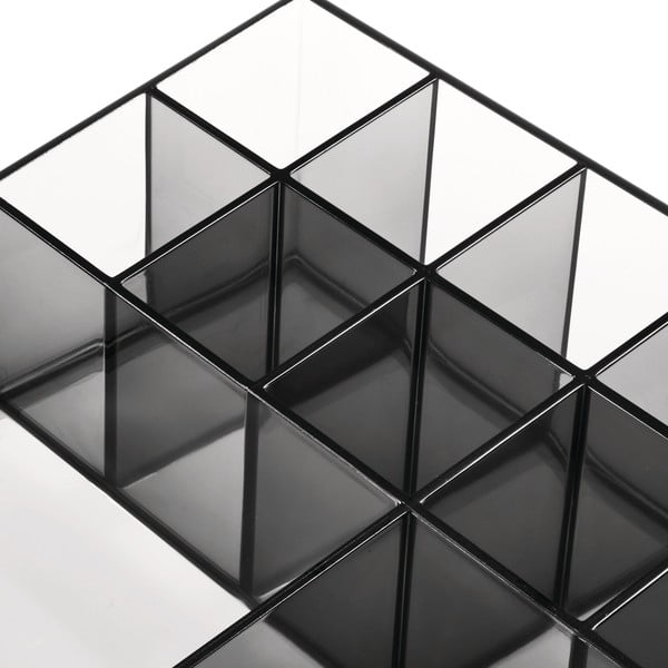 Mat crni kupaonski kozmetički organizator od reciklirane plastike Cosmetic Station - iDesign-image-4