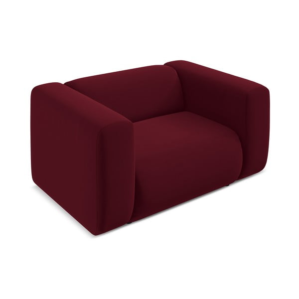 Bordo baršunasti fotelja Ekahi – Makamii-image-3