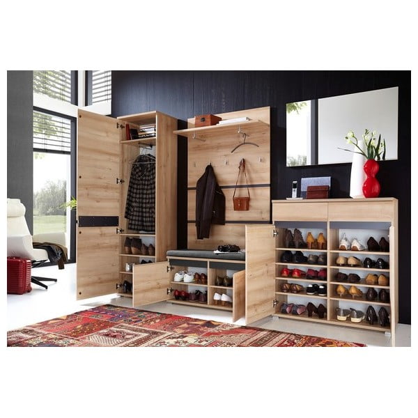 Ploča za vješanje garderobe u dekoru bukve u prirodnoj boji Lissabon – Germania-image-3