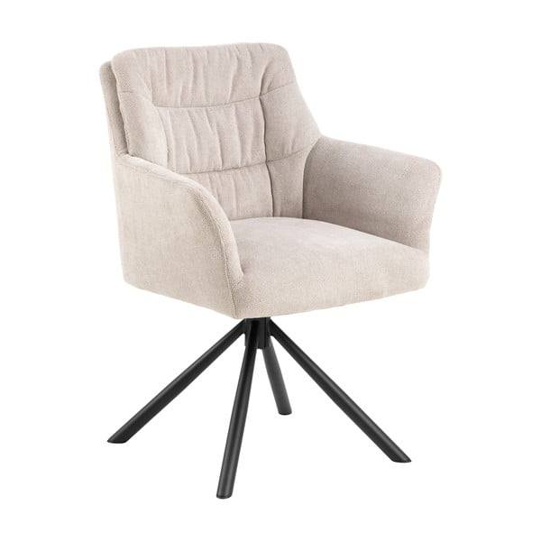 Bež podstavljena blagovaonska stolica s naslonima za ruke Alonso – Actona