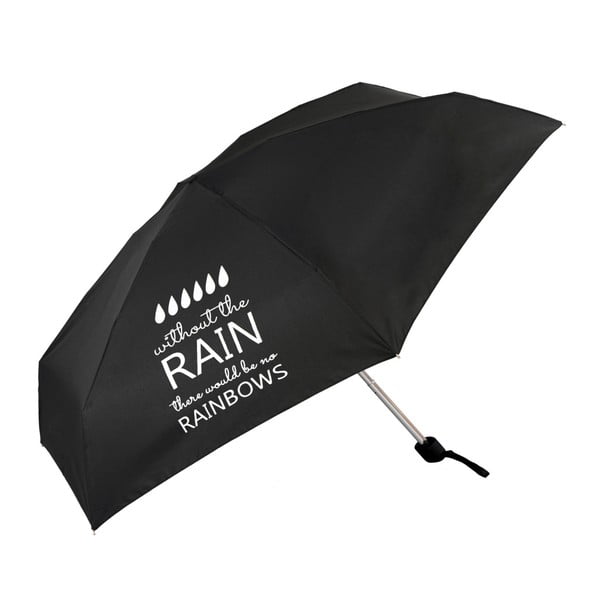 Crni sklopivi kišobran Ambiance Rain Repeller, ⌀ 94 cm