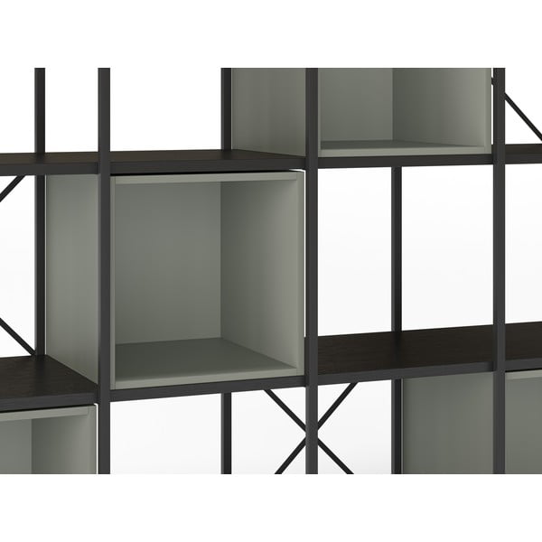 Zelena/crna biblioteka 140x179 cm Anya – Marckeric-image-4