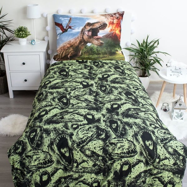 Pamučna dječja posteljina za krevet za jednu osobu 140x200 cm Jurassic World "Volcano" – Jerry Fabrics-image-2