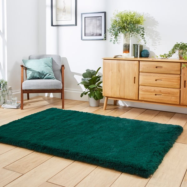 Smaragdno zeleni tepih Think Rugs Super Teddy, 150 x 230 cm-image-2