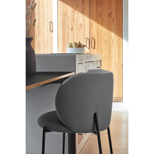 Tamno sive podstavljene blagovaonske stolice u setu 2 kom Mogi – Teulat-image-1