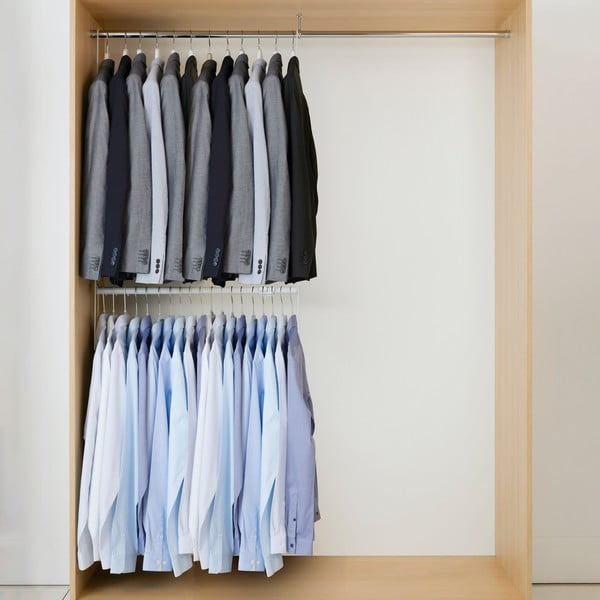 Set od 2 vješalice i proširive šipke za odjeću Compactor Muro-image-1