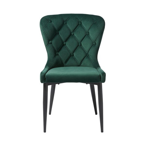 Zelena baršunasta blagovaonska stolica Granby – Unique Furniture-image-3