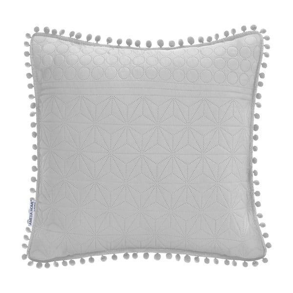 Svijetlo sivi ukrasni jastuk AmeliaHome Meadore, 45 x 45 cm
