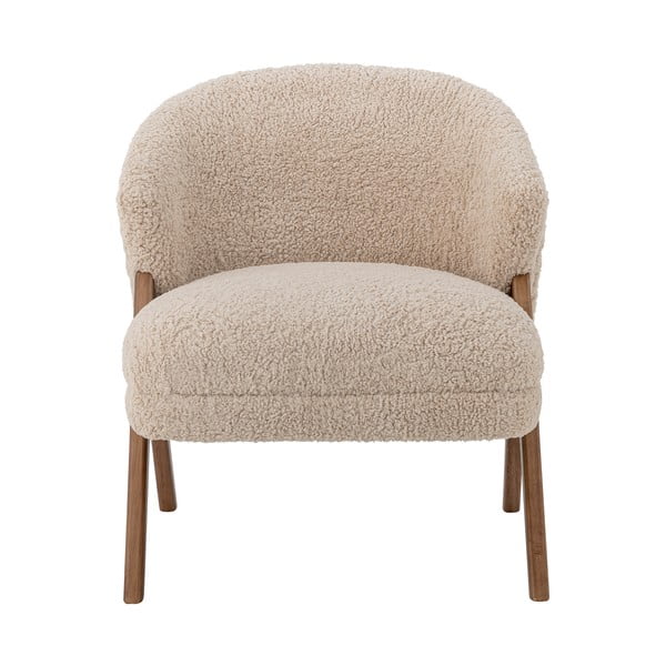 Bež fotelja od bouclé tkanine Camino – Bloomingville-image-4