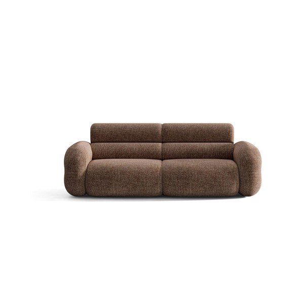 Smeđa sofa od šenila 220 cm Neo – Micadoni -image-1