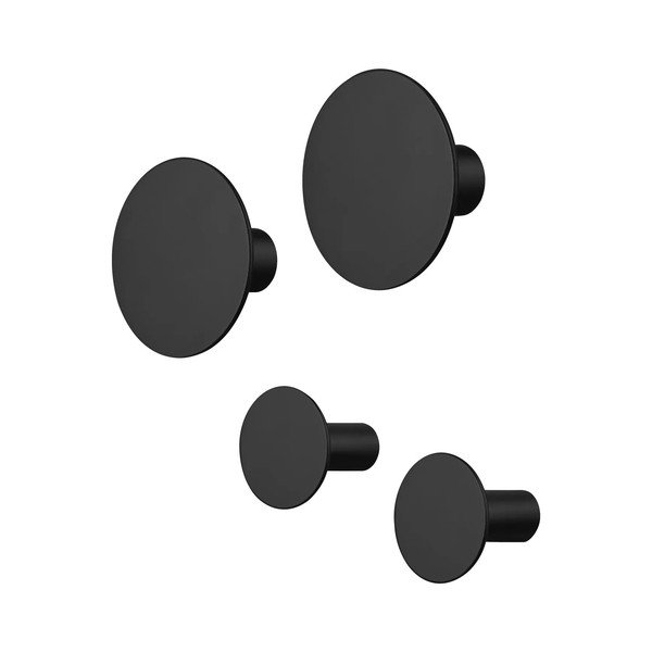 Crne zidne kuke u setu 4 kom Ponto – Blomus