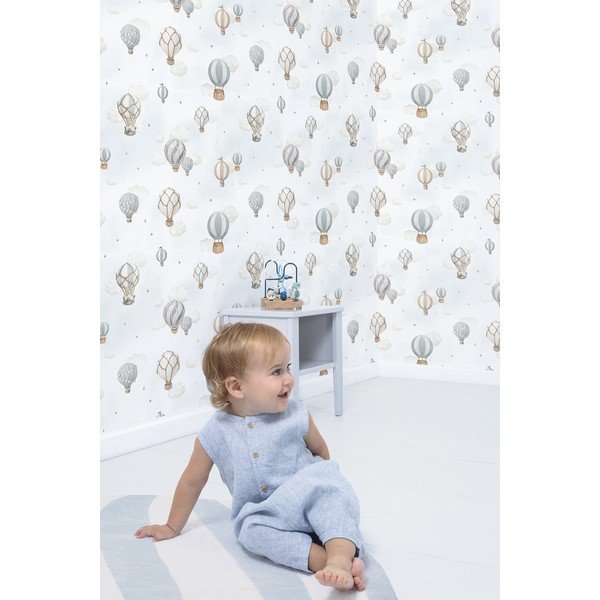 Dječje tapete od netkanog tekstila 10 m x 50 cm Hot-Air Balloons – Lilipinso-image-2
