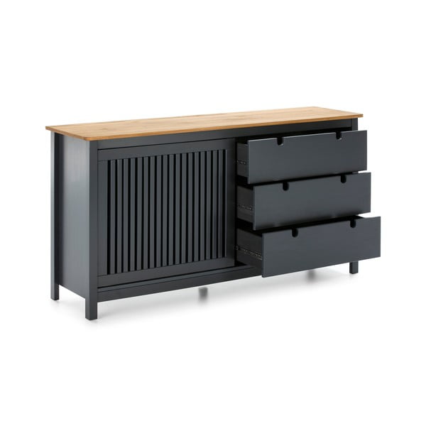 Siva drvena komoda Marckeric Bruna-image-4