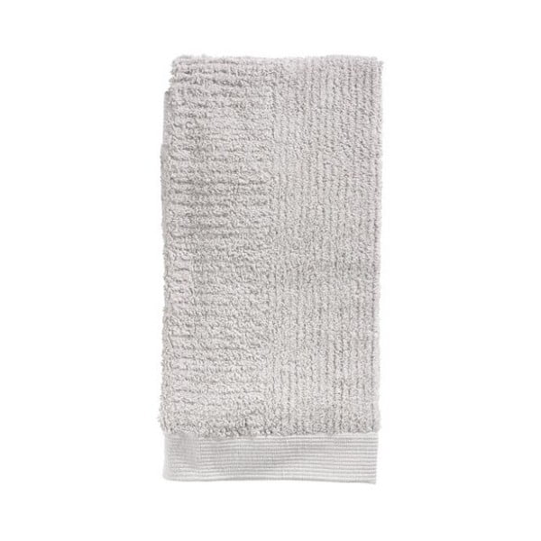 Svijetlo sivi ručnik od 100% pamuka Zone Classic, 50 x 100 cm