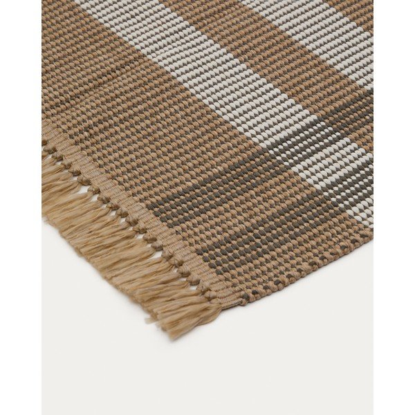 Bež obostrani/ručno rađen tepih 60x90 cm Barani – Kave Home-image-3