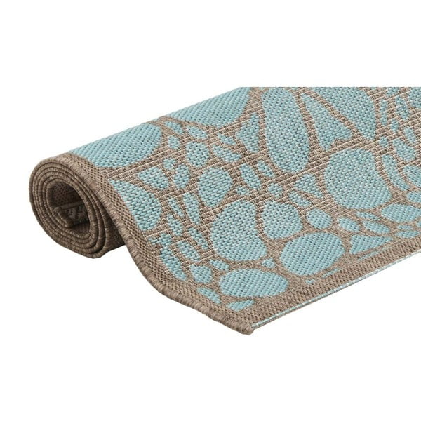 Plavi vanjski tepih Floorita Fiore, 160 x 230 cm-image-2