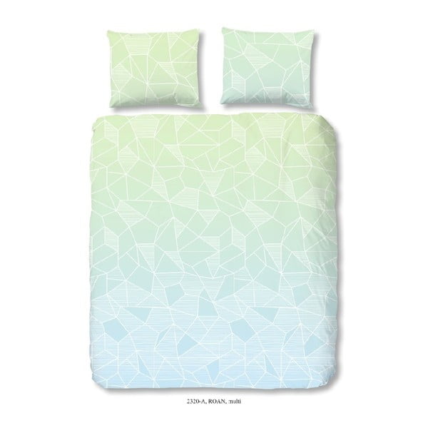 Pamučna posteljina za bračni krevet Dobro jutro ocean, 200 x 200 cm