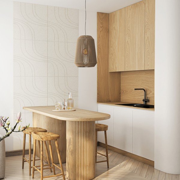 Tekstilni akustični paneli 2 kom 60x60 cm Waves II – Styler-image-2