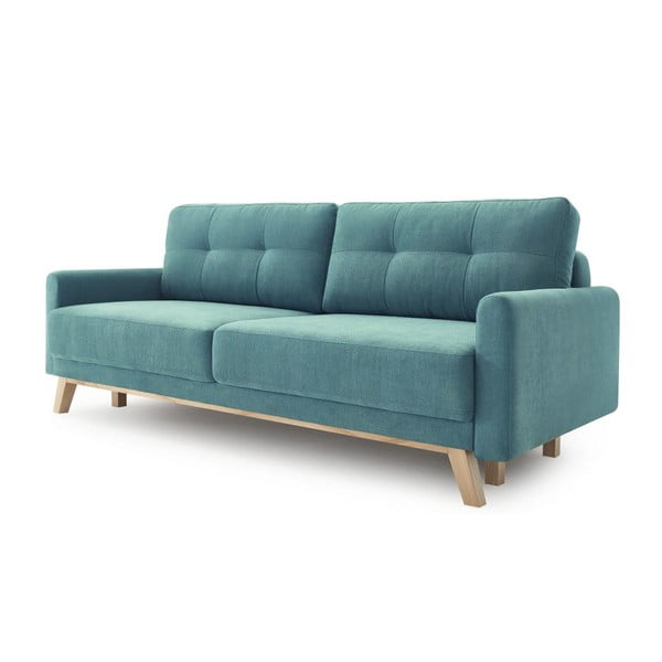 Tirkizni kauč na razvlačenje Bobochic Paris Balio-image-2