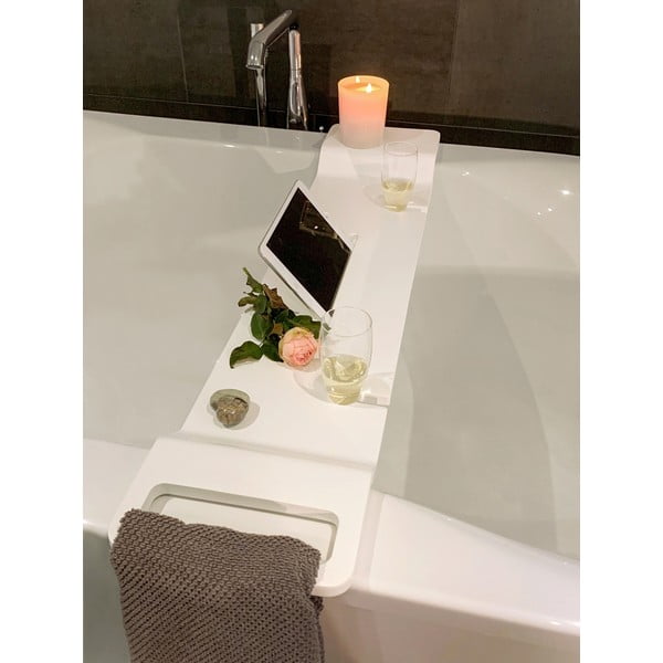 Bijela polica za kadu Wenko Matera, dužine 94 cm-image-2