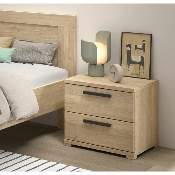 Dječji noćni ormarić u prirodnoj boji Sam – Vipack-image-1