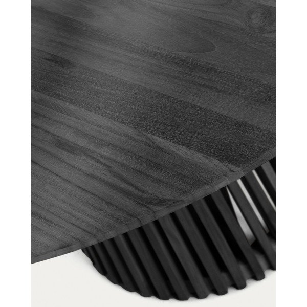 Okrugao blagovaonski stol od masivne indijske lipe ø 90 cm Jeanette – Kave Home-image-3