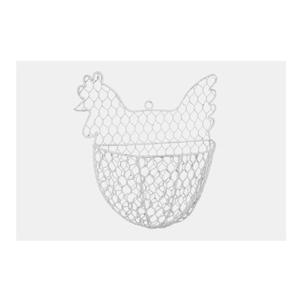 Metalna viseća košara u obliku kokoši Ego Dekor, 19,5 x 20 cm