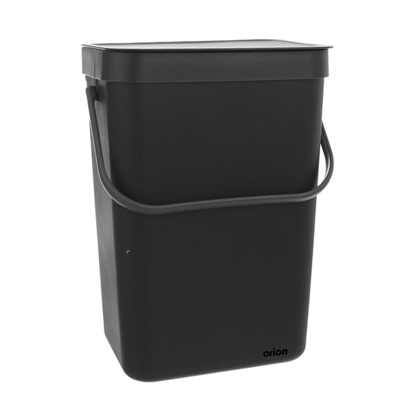Crna plastična kanta za smeće 10 l – Orion