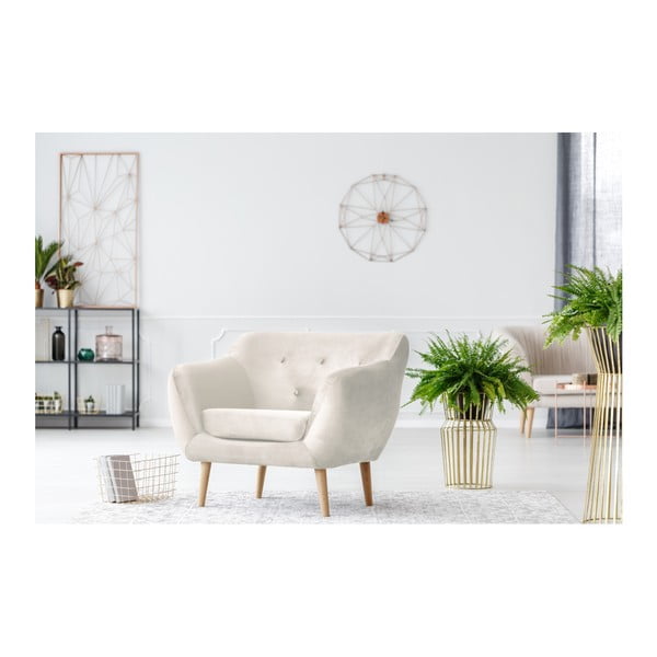 Krem fotelja Mazzini Sofas Amelie-image-3