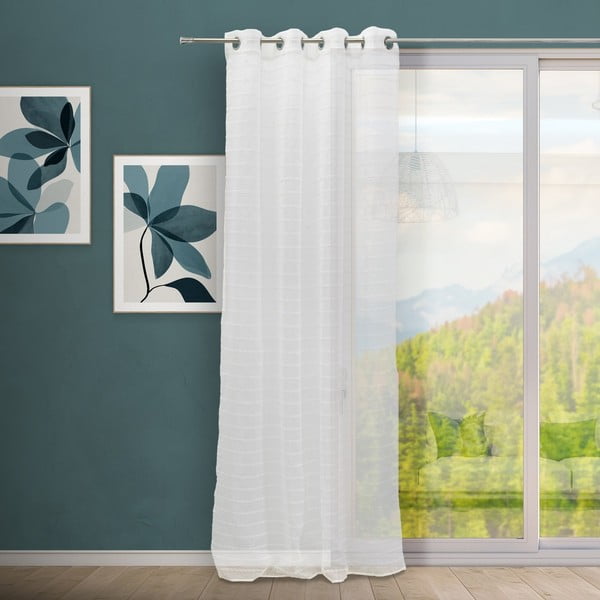 Bijela prozirna zavjesa 140x260 cm Path – Casa Selección-image-1
