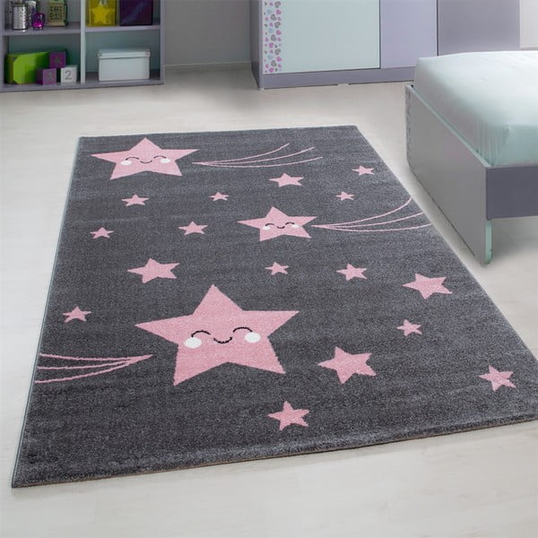 Ružičasti/sivi dječji tepih 160x230 cm Kids – Ayyildiz Carpets-image-1