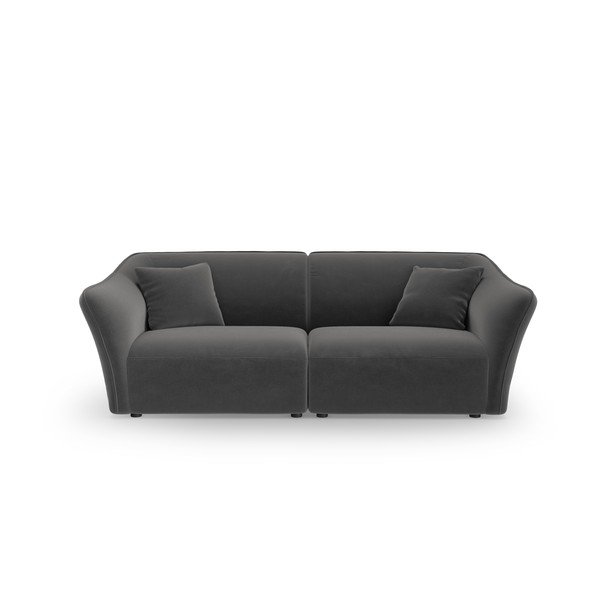 Tamno siva baršunasta sofa 206 cm Tokyo – Cosmopolitan Design