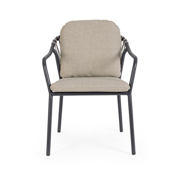 Svjetlo smeđa metalna vrtna stolica Edvige – Bizzotto-image-2