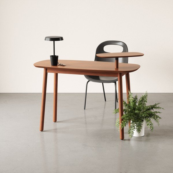 Radni stol od bukovog drveta 56x127 cm Swivo - Umbra-image-1