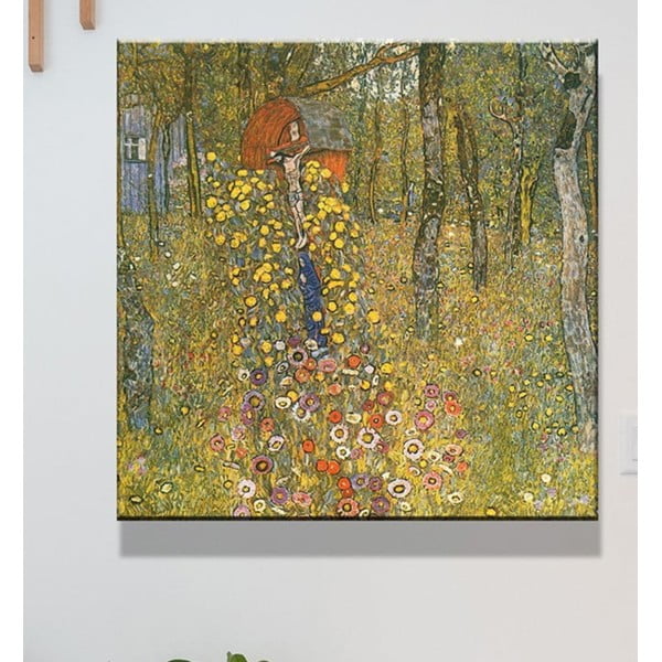Reprodukcija slike Gustava Klimta - Farm Garden With Crucifix, 45 x 45 cm-image-1